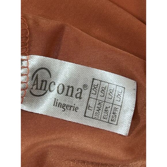Ancona Lingerie L/XL Burnt Orange Lingerie Babydoll Dress Lace Coquette Feminine - Picture 6 of 8